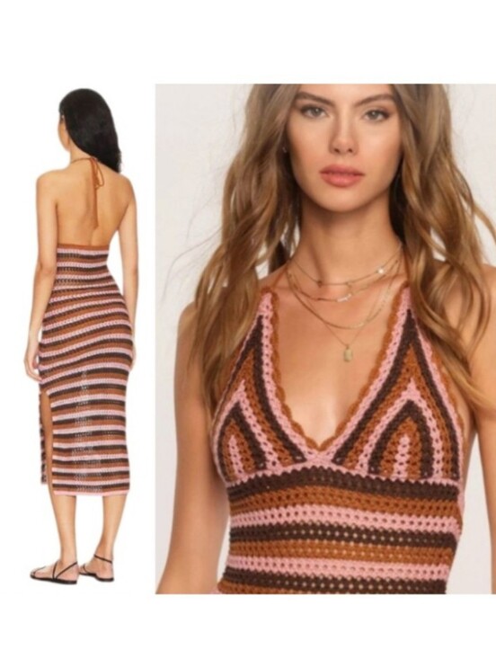 Heartloom Dresses & Skirts - Heartloom Paola Crochet Halter Maxi Dress REVOLVE